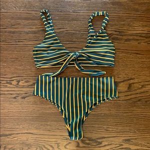 Zaful striped bikini